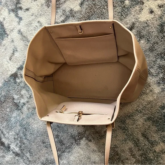 Michael Kors Beige Leather Tote - Picture 3 of 3